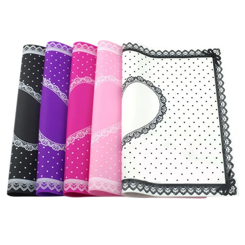 

Nail Art Practice Silicone Pillow Hand Holder Cushion Lace Table Washable Mat Pad Foldable Washable Manicure Tool big size