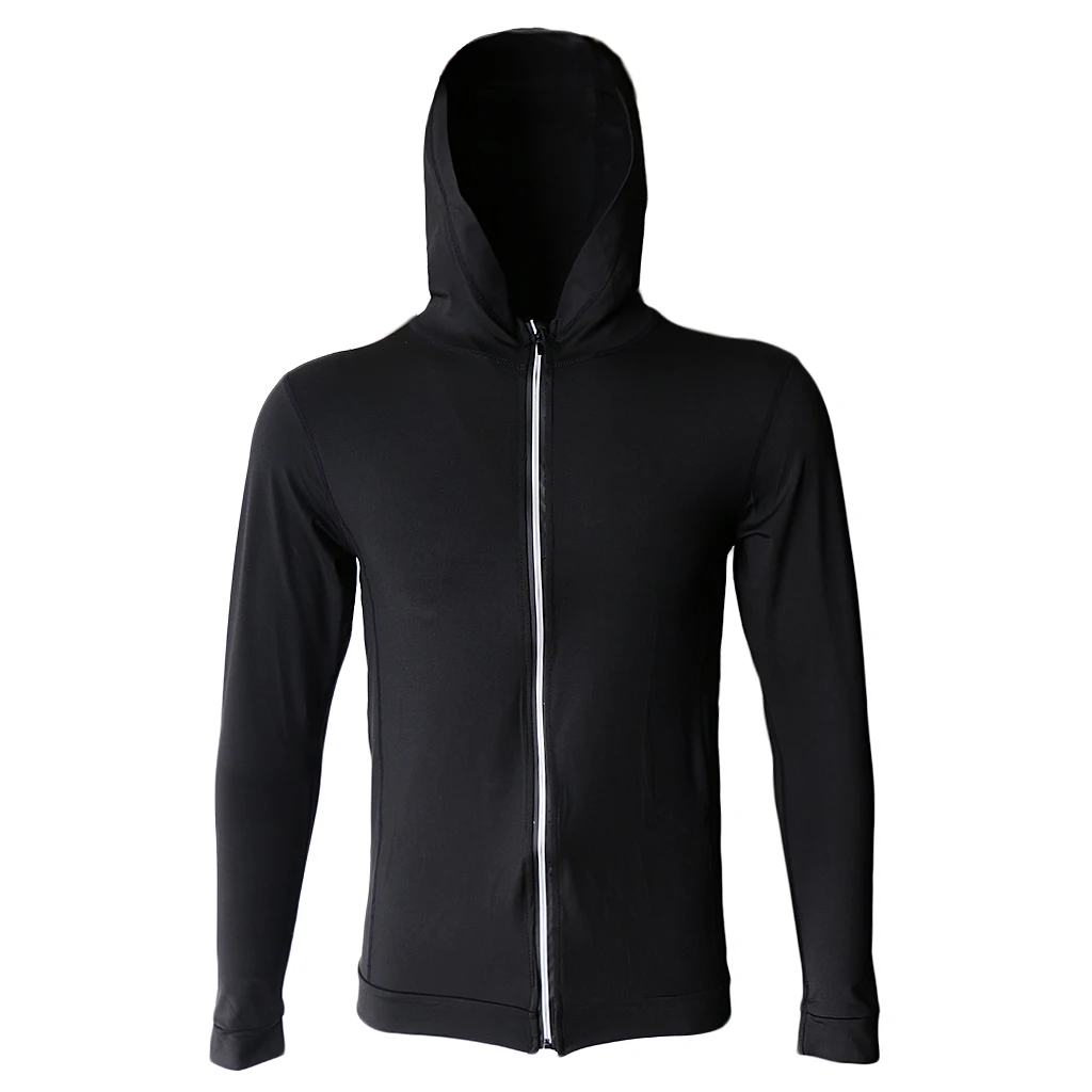 2019 New Mens Sports Polyester Knitted Hooded Jackets Autumn Gym Running Yoga Hoodies Jogging Overcoat 
