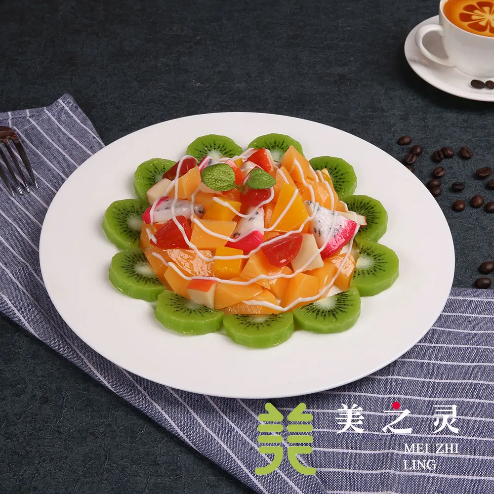 

Simulated Food Model Dish Simulation Handicraft Artificial Props Western Fruit Vegetable Salad Sample Display Photography Props