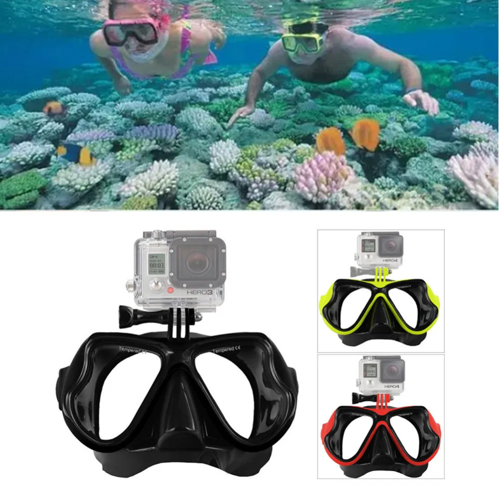 Anti Fog Snorkel Dive Mask Scuba Diving Goggles Adult Seaview For Gopro