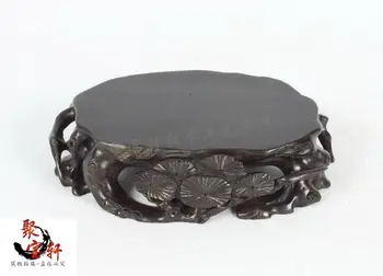 solid wood carving vase furnishing articles household act the role ofing is tasted annatto handicraft stone Buddha base rosewood carving annatto handicraft circular base of real wood of buddha stone are recommended vase furnishing articles