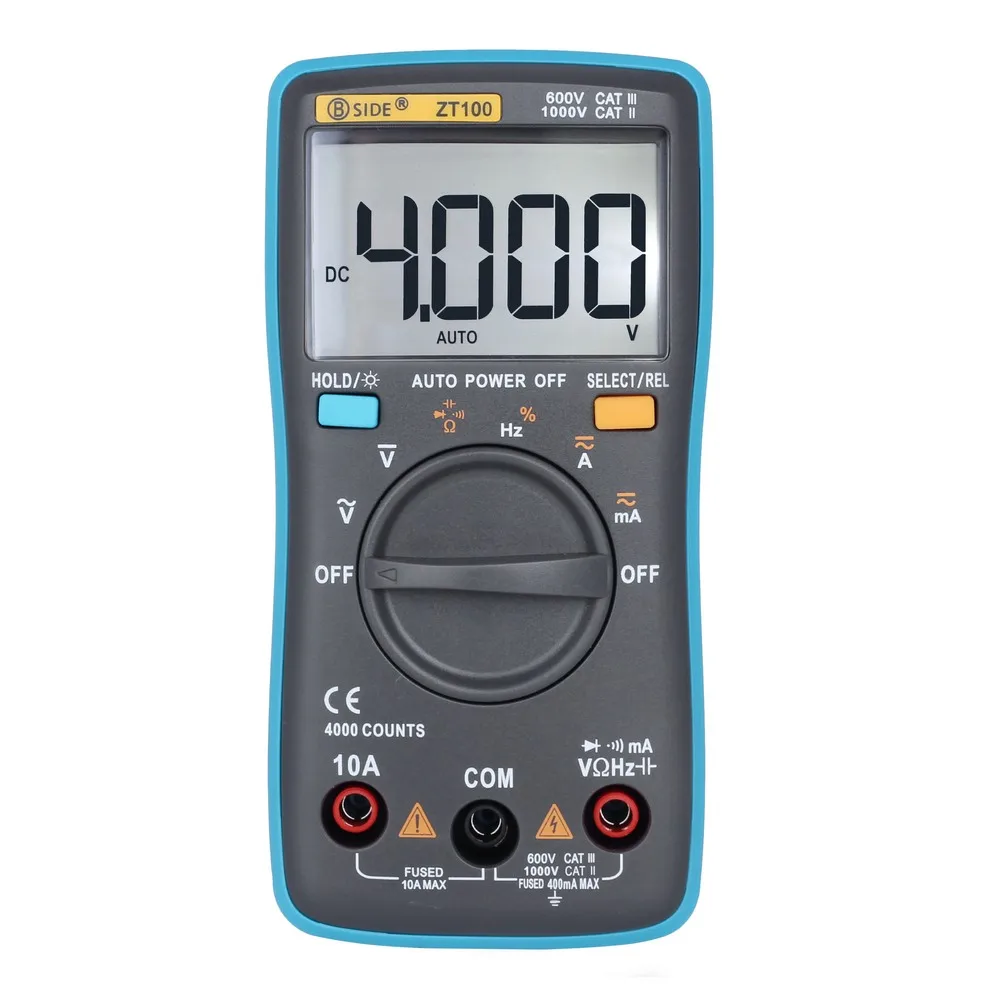 

BSIDE Digital Multimeter True RMS Auto Range Multimetro Voltmeter Ammeter Capacitance Temperature Ohm HZ NCV Tester LCD Display