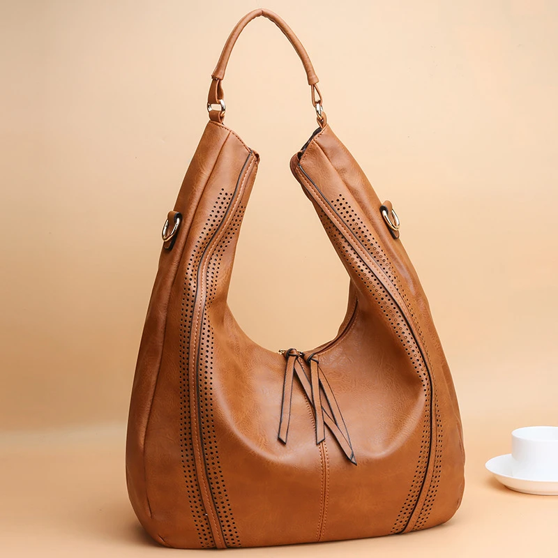 SGARR Oil Wax PU Leather Bags For Women Shoulder Bag Fashion Designer