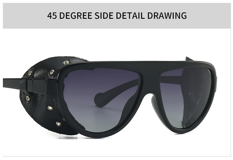 Паровые панк поляризационные Непродуваемые змеиные солнцезащитные очки для мужчин и женщин Модные Оттенки UV400 Винтажные Очки 46132