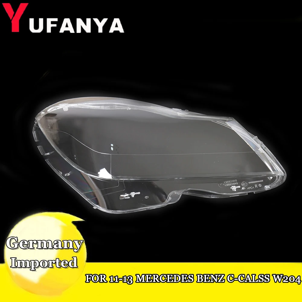 Left Right Headlight Lens Cover for Mercedes Benz C Calss W204 2011