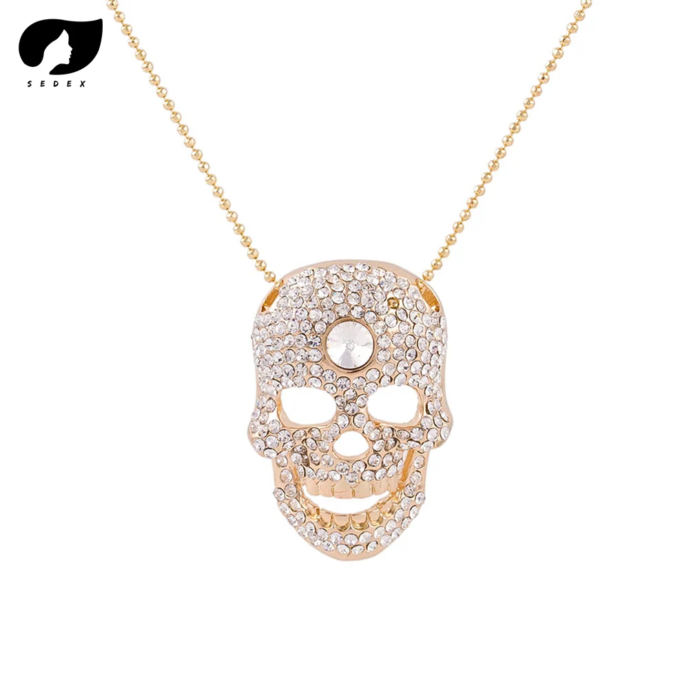 Outstanding Skull Pendant Necklaces Punk Skull Head Choker Fashion