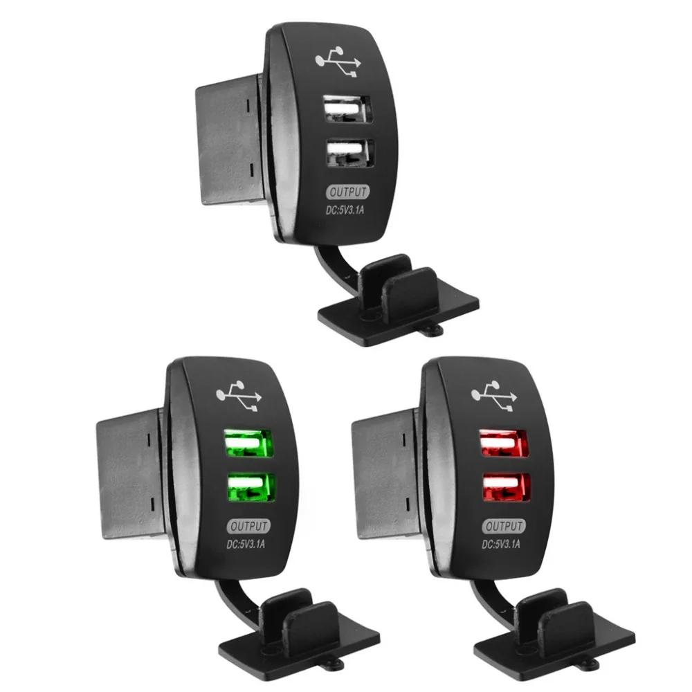 

Dual USB 12V Car Cigarette Lighter Socket Splitter Charger Power Outlet Adapter