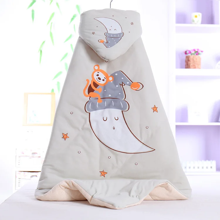

Baby Blankets 2019 New Thicken Muslin Fleece Infant Swaddle Hat Envelope Stroller Wrap Newborn Bedding Blanket Quilt Toddler