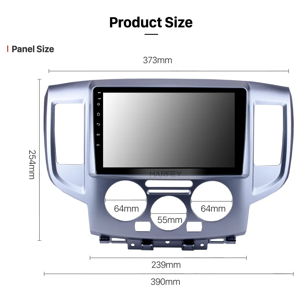 Top Harfey 9 Inch Android 8.1 Car Multimedia Player Radio For 2009-2016 NISSAN NV200 2Din GPS Navigation Auto Stereo Head Unit 15