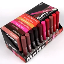 Easy Vampire Halloween Makeup Tutorial Chubby Lip Crayon 8 different Color Lipsticks Pro Women Make up Batom Matte Stick 2017