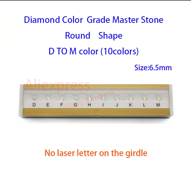 Las especificaciones de peso del diamante maestro y D a M Color blanco forma redonda con láser de piedra de Zirconia cúbica de herramientas - 2