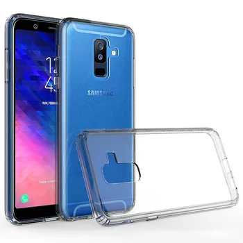 

50pcs/lot Soft Frame Shockproof Transparent Hard Case For Samsung Galaxy A6 Plus 2018 A8 Plus 2018 A8 2018 A6 2018 Note 9 Note 8