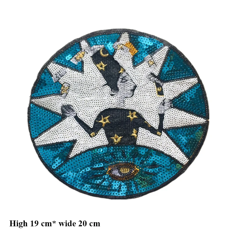 1 PCS round Embroidered Patches for Clothing DIY Applique Clothes Stickers Creative Badges | Дом и сад