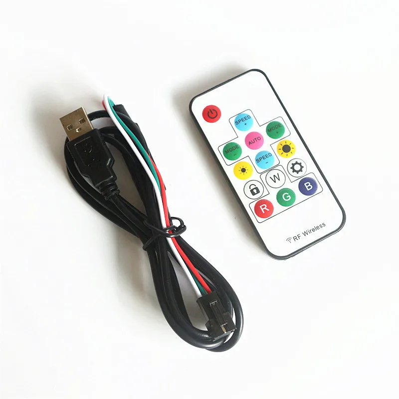 USB Mini RF беспроводной 14key пульт дистанционного управления DC5 24V Pixel Светодиодный