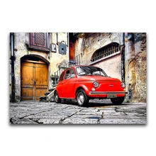 На заказ Алмазная картина красный Жук автомобиль вышивка крестиком Санта Клаус Снеговик hibah домашний декор diy pintura Алмазная мозаика Круз фильмы