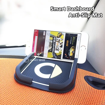 

Smart Logo Car Dashboard Anti-Slip Mat Black Silica Gel Magic Sticky Pad Mat Holder For Cell Phone sunglass MP3 Player 20X11CM