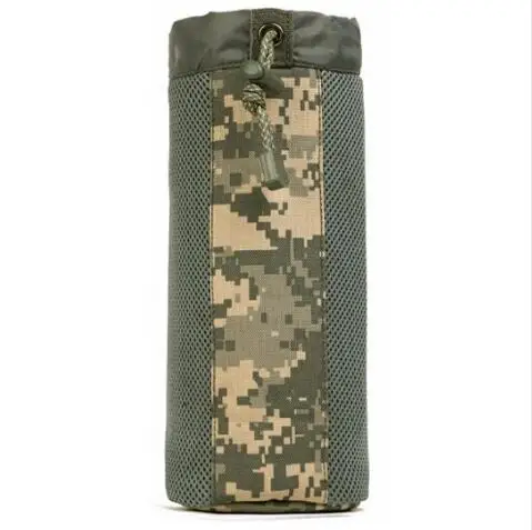 Система MOLLE, одиночная бутылка для воды, сумки для скалолазания, сумка для чайника, армейская прочная мужская сумка для путешествий, походов, тактическая сумка для воды - Цвет: ACU
