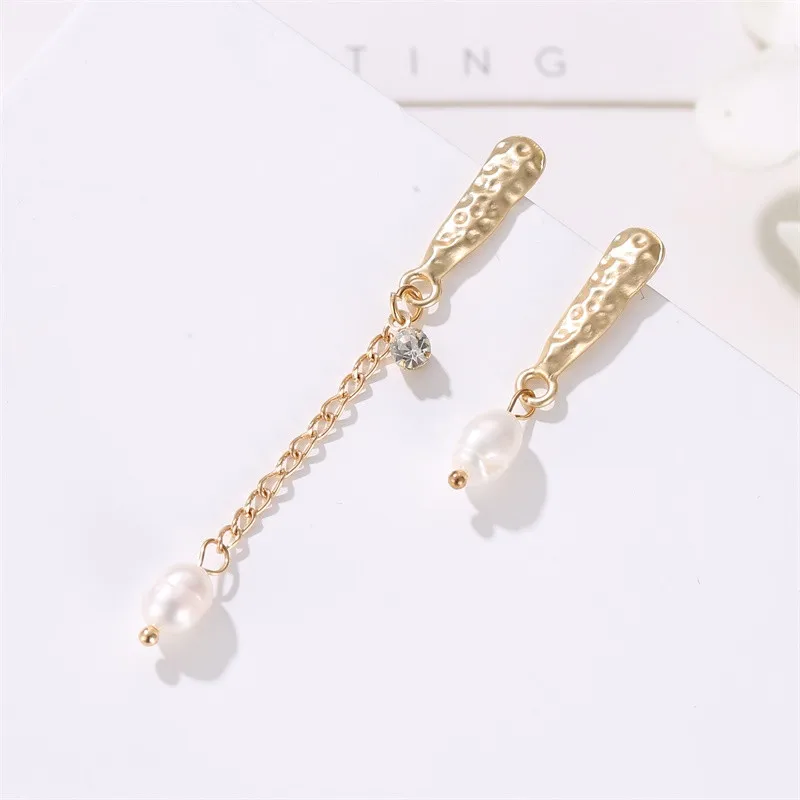 

TTLIFE Vintage Irregular Simulated Pearl Dangle Earrings For Women Brincos Geometric Drop Earring DIY Wedding Party Jewelry Gift
