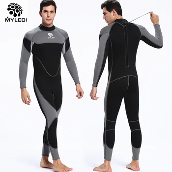 

MYLEDI One-piece Surf Diving Wetsuits 3MM Neoprene Wetsuit for Men Winter Underwater Hunting Fishing Diving Wetsuits Clothings