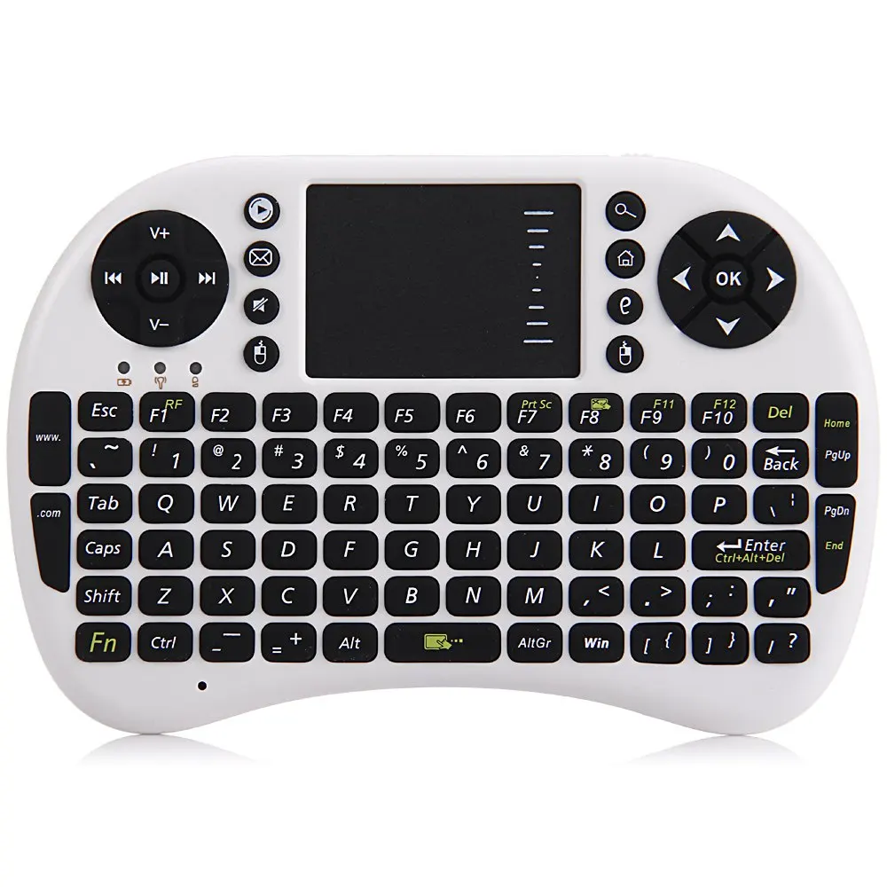  Mini Wireless Keyboard 2.4GHz English Air Mouse Keyboard Remote Control Touchpad For Android TV Box Notebook Tablet PC 