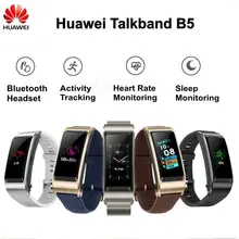 huawei TalkBand B5 Talk Band Bluetooth умный Браслет носимые спортивные Напульсники сенсорный AMOLED экран вызов наушники группа