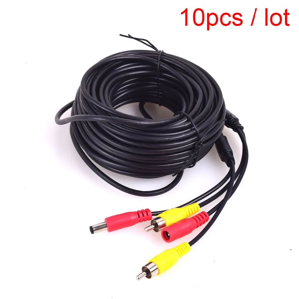 Автомобильный Удлинительный кабель RCA DC Audio Video AV для систем видеонаблюдения