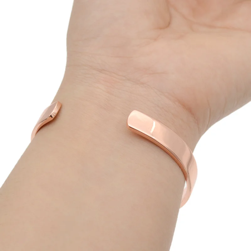 Magnetic Copper Bangle Bracelet Cuff Bangle Bio Therapy Arthritis Pain Relief for Women Men Sadoun.com