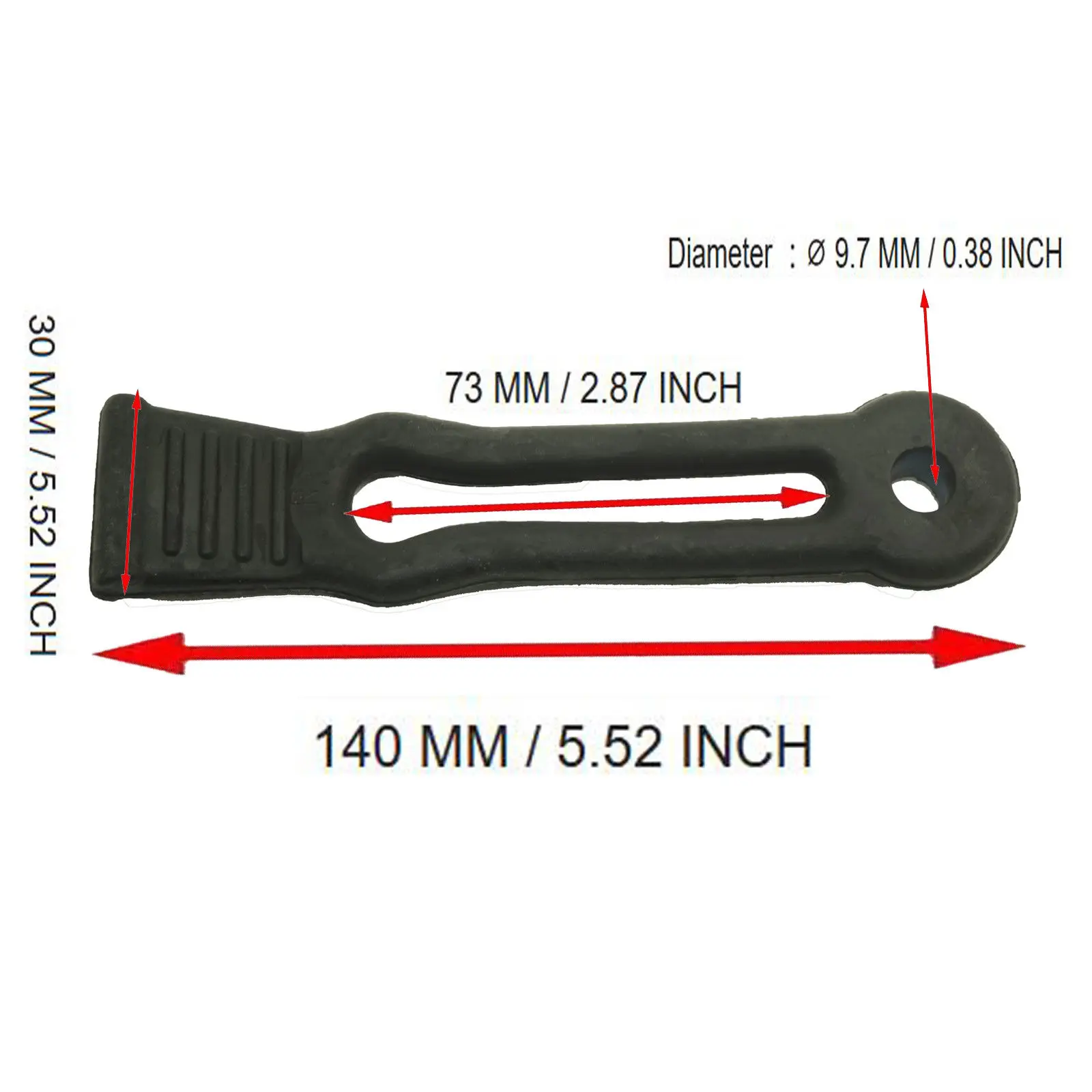 Резиновый зажим для капота ремешок с защелкой YAMAHA RHINO 450 660 700 8V0 77171 00|Детали