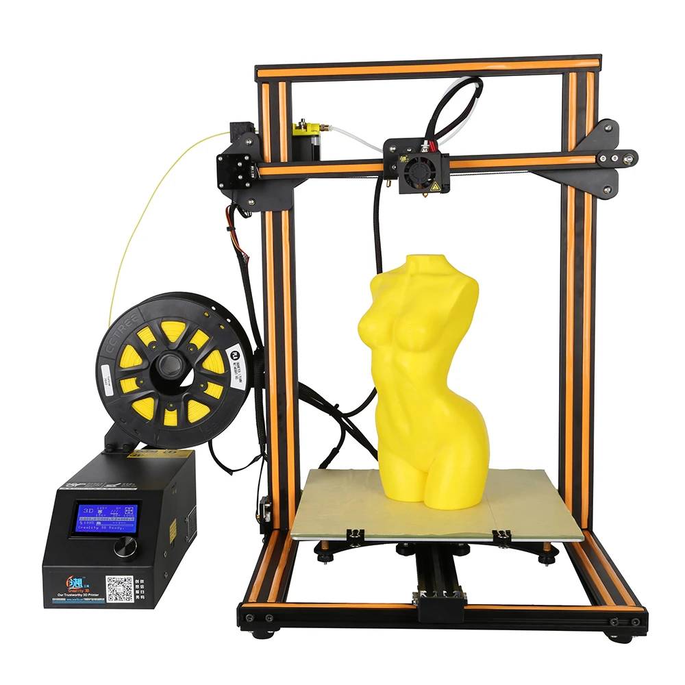 

2018 3D Printer Upgrade CR-10 5S Large Printing Size 500*500*500mm Dual Rod DIY Kit Filament Touch/Normal LCD Option