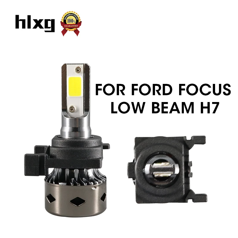 hlxg 2PCS Mini H7 led canbus lamps no radio interference car Car