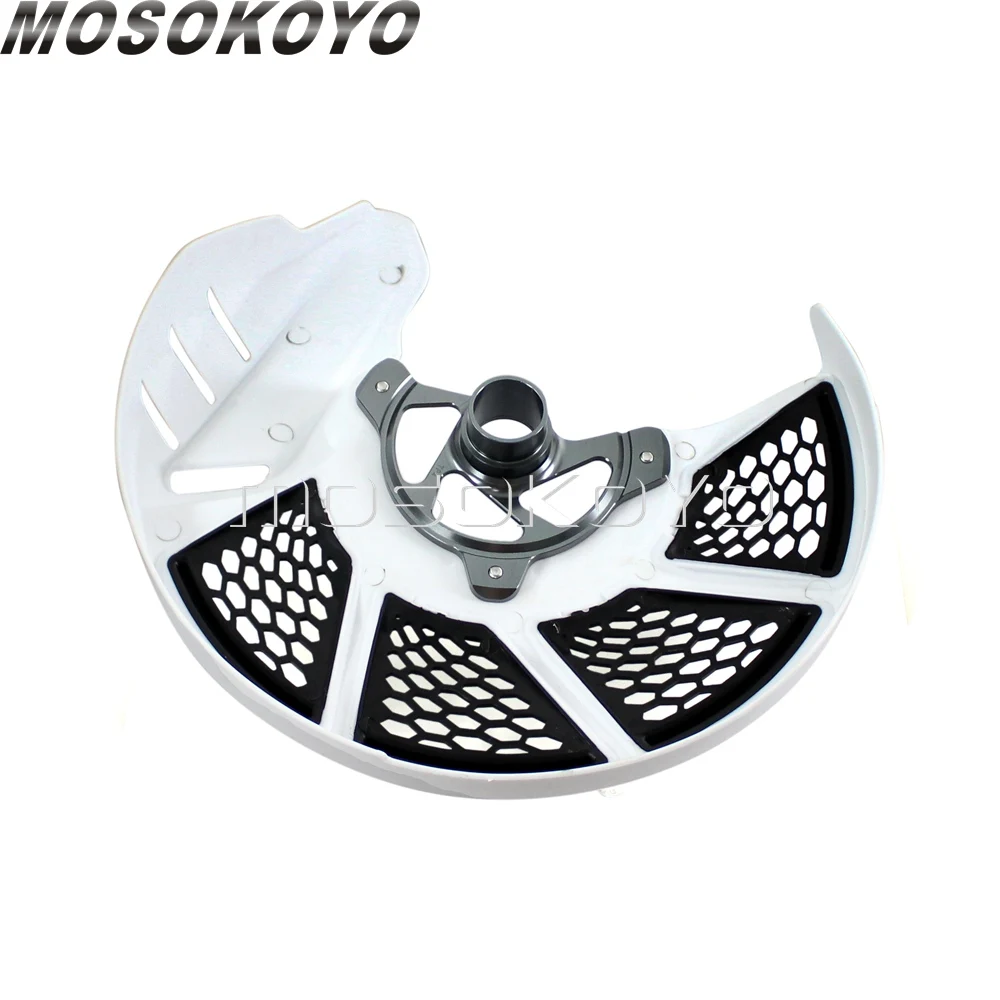 Мотоцикл X-Brake передний диск крышка защита для KTM 125-530 SX SX-F XC XC-F 2003- 125-530 EXC EXC-F 2003-15 450-525SMR 04-10 - Цвет: white