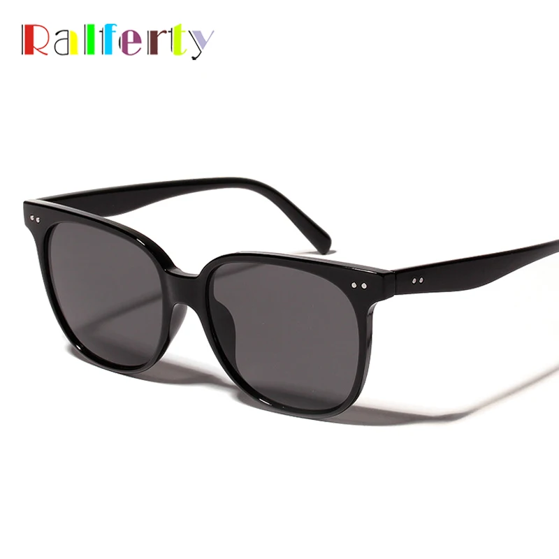 Ralferty, негабаритные солнцезащитные очки для женщин и мужчин, квадратные солнцезащитные очки, UV400, леопардовые оттенки, Ретро стиль, модные очки, большая оправа, очки W18523