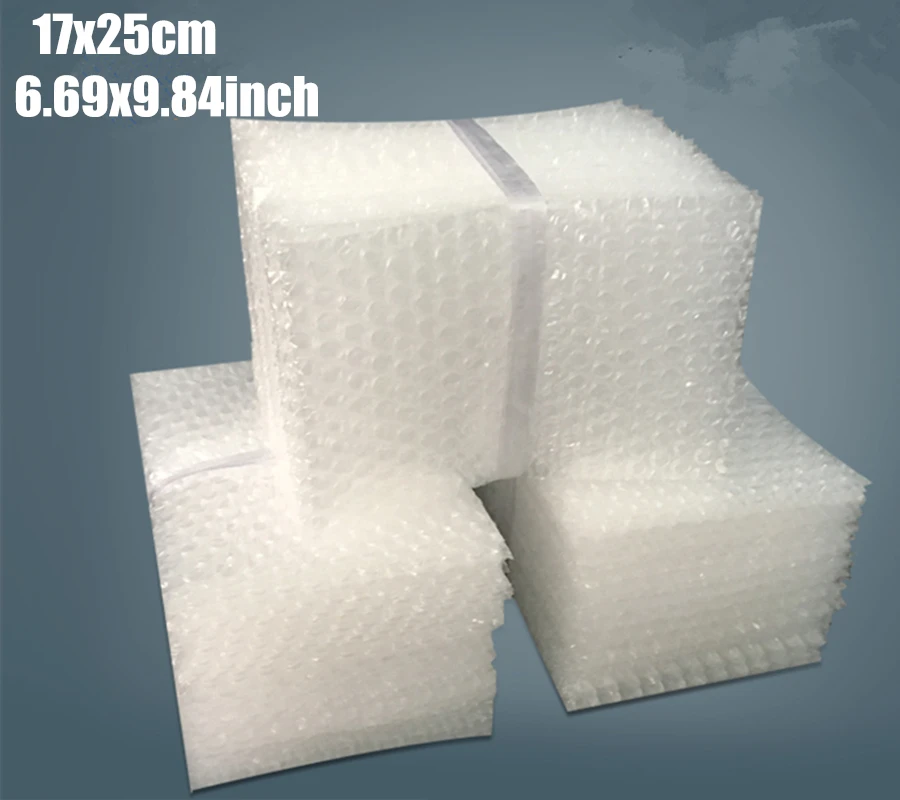 17*25cm(6.69*9.84'') 50Pcs 10mm Cushioning Bubble Bags Protective Wrap Bolsa Burbuja Packaging Foam Packing Film | Дом и сад