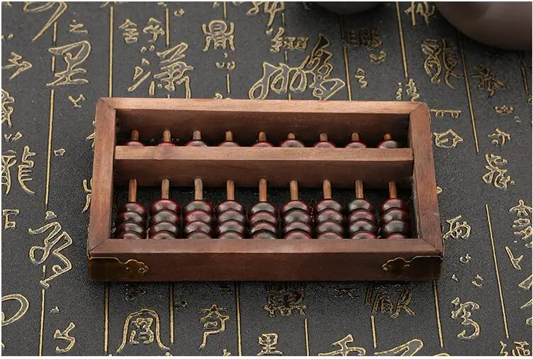 Высокое качество 9 Колонка старый деревянный abacus китайский соробан Mathmetic школьный образовательный инструмент математический калькулятор XY06