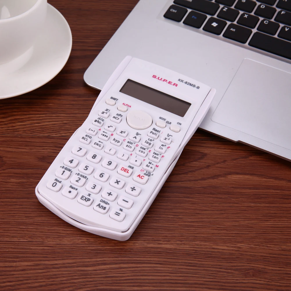 82 مللي ثانية المحمولة متعددة الوظائف حاسبة ل تدريس الرياضيات LCD عرض وظائف متقدمة حاسبة