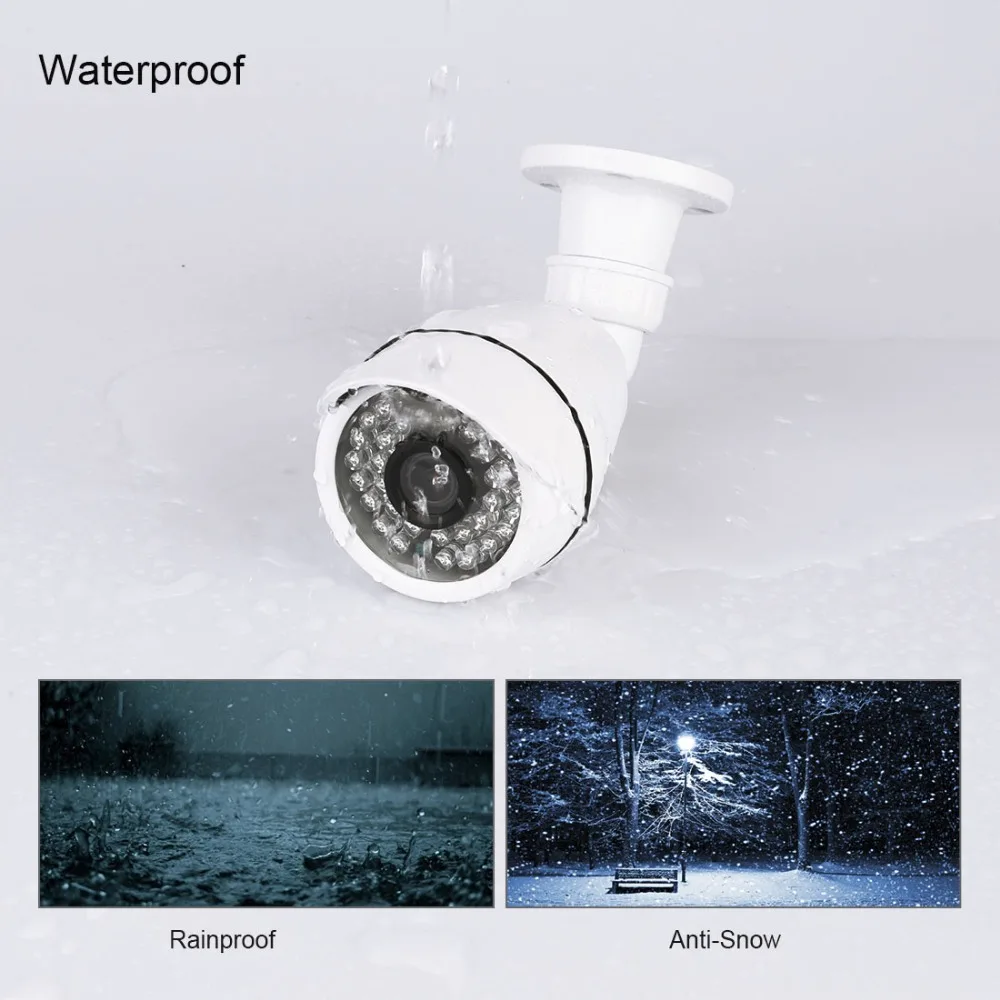 Techage система безопасности камеры 4CH 1080 P AHD DVR комплект 2 шт. 2MP IR Cut наружная