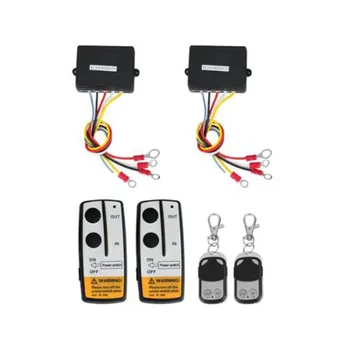 

Marsnaska New 2 x Wireless Winch Remote Control Kit 12V 50ft For Truck Jeep SUV ATV