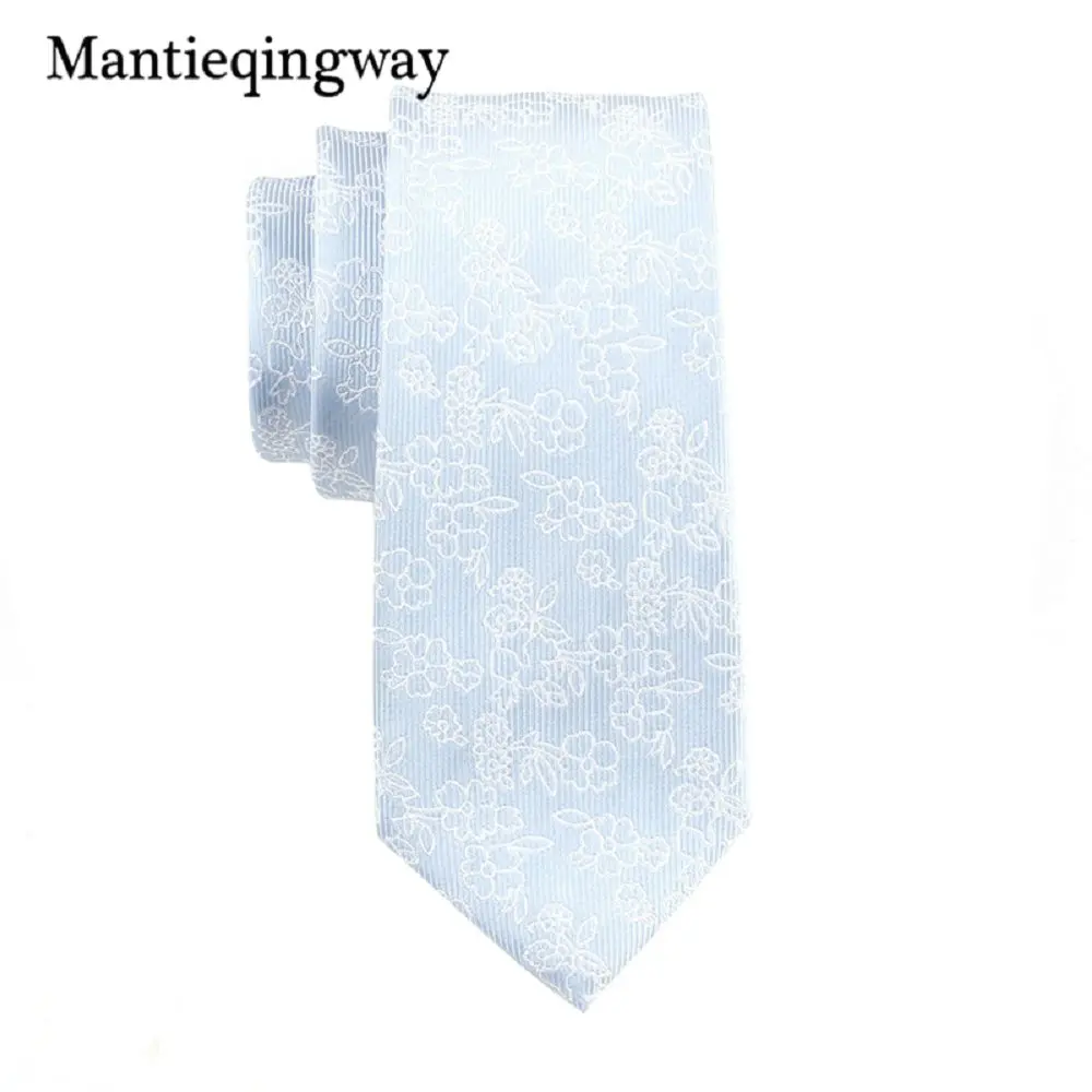 Mantieqingway галстук для мужчин полиэстер печати Галстуки Мода строгая Деловая одежда Костюм Повседневная Свадебная Мужская галстук Gravatas corbatas - Цвет: 303