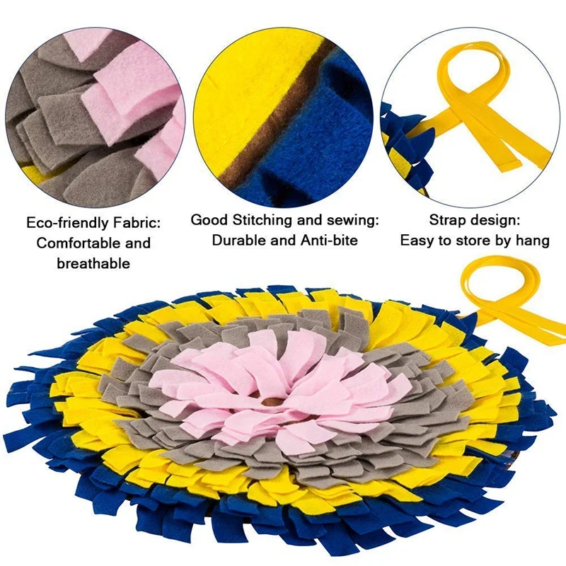 BEST  Foldable Dog Mat Slow Feeding Mat Dog Training And Feeding Mat For SmallMedium And Large DogsStress