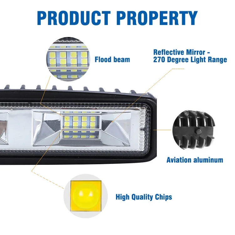 OKEEN супер яркий светодиодный рабочий светильник 48 Вт внедорожный автомобиль 4WD грузовик Трактор Лодка прицеп 4x4 внедорожник ATV 12 В прожектор Светодиодный светильник противотуманная фара