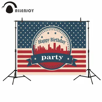 

Allenjoy camera photography backdrop Spotted red stripes star party birthday backdrop newborn original design fantasy props