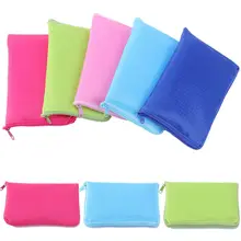 Многоразовая женская сумка для покупок, простая одноцветная складная сумка для покупок, модная подарочная сумка