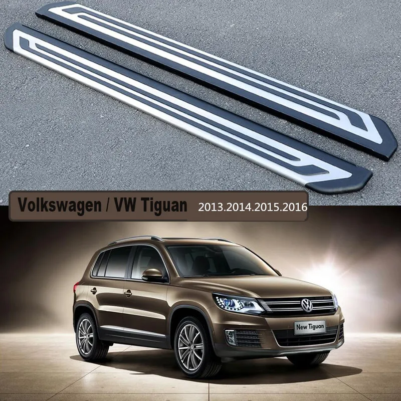 Для Volkswagen VW Tiguan 2013. автомобильные ходовые доски Авто боковой шаг бар педали европейский стиль Nerf баров