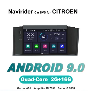 

touch screen OTOJETA Android 9.0 car dvd player FOR CITROEN C4 LHD HU car accessories gps Multimedia radio Stere