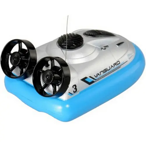 Мини RC на воздушной подушке модель дистанционного управления реактивный катер радио R/C турбо двигатель Классический Электрический катер игрушка для мальчика - Цвет: Blue Hovercraft