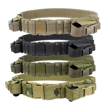 

600D multi-functional tactical clay dragon belt Military Tactical Unisex Durable Canvas Belt Hunting Material Outdoor Utility ac
