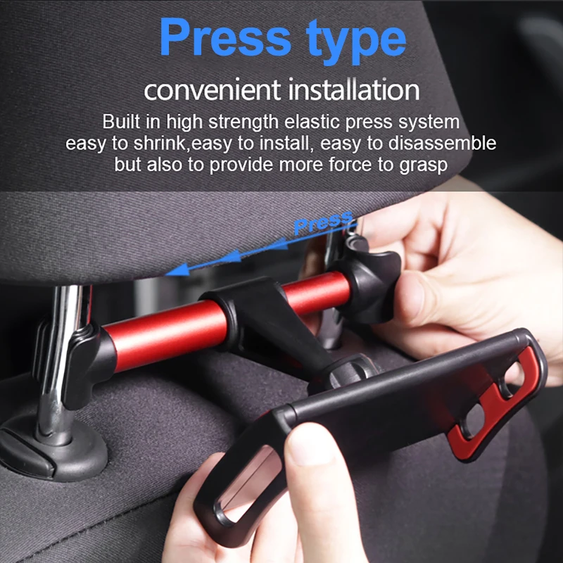 

Car Rear Pillow Bracket Universal Holder 360 Degree Rotation Adjustable Back Seat Stand Car Rear Pillow for Mobile Phone IPad