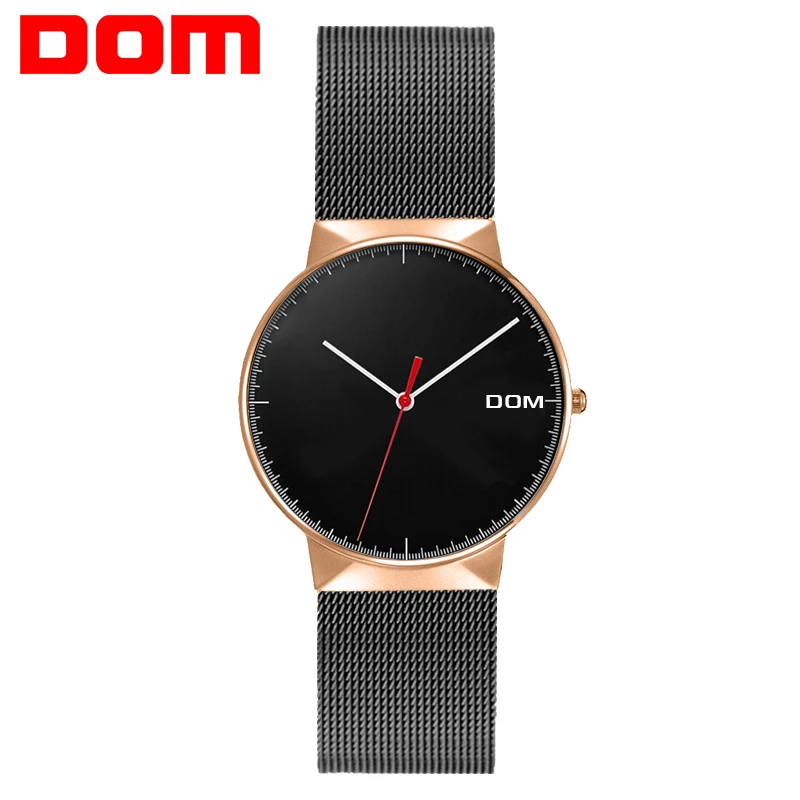 

DOM Women Watches Luxury Simple Quartz Lady Watch Clock Rose Gold Fashion Casual girl relogio feminino Watches for women G-32
