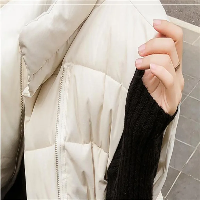 Модный зимний женский жилет 2018Top со стоячим воротником пуховый хлопковый жилет без рукавов теплый плотный женский жилет с поясом CQ2597