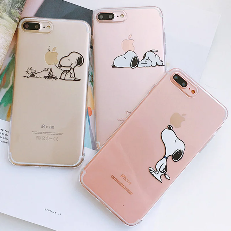 

Transparent Ultra Thin Cartoon Case For iPhone 8 8plus 7 7 Plus Phone Cases Clear Cases For iphone 6 s 6s Plus X XR XS Max Cases